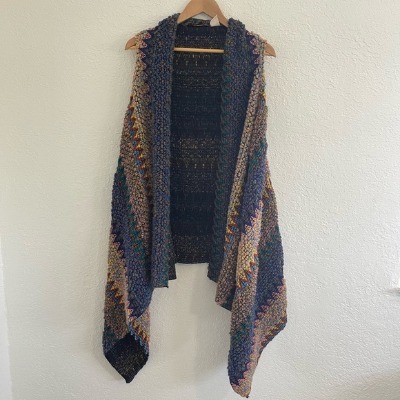 Soft Surroundings Taylor Knit Sweater Vest Cardigan Topper One Size - Picture 3 of 7